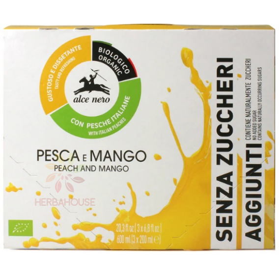 Obrázok pre Alce Nero Bio Ovocný nápoj jablko broskyňa mango (3 x 200ml)