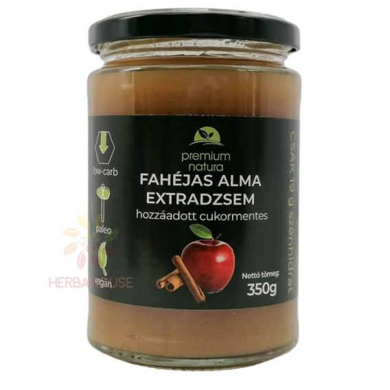 Obrázok pre Premium Natura Jablkovo-škoricový džem bez pridaného cukru (350g)