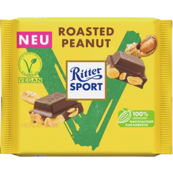 Obrázok pre Ritter Sport Vegan čokoláda s arašidmi (100g)