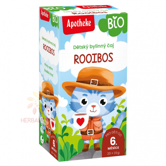 Obrázok pre Apotheke Bio Detský bylinný čaj rooibos - od ukončeného 6. mesiaca (30g)