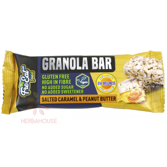 Obrázok pre Dia-Wellness Bezlepková granola tyčinka bez pridaného cukru - slaný karamel (50g)