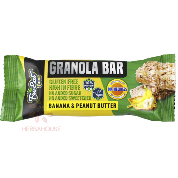 Obrázok pre Dia-Wellness Bezlepková granola tyčinka bez pridaného cukru - banán (50g)
