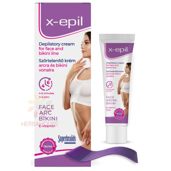 Obrázok pre X-Epil Depilačný krém na tvár a bikini zónu – šetrné odstránenie chĺpkov bez podráždenia (40ml)