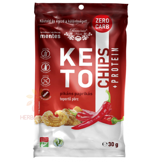 Obrázok pre Pannónia Kincse Bezlepkové keto chipsy z bravčovej kože pikantné (30g) 