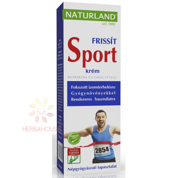 Obrázok pre Naturland Sport krém chladivý krém na unavené svaly s eukalyptom a rozmarínom (100ml)
