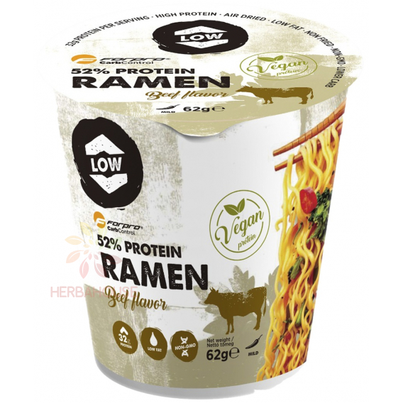 Obrázok pre Forpro CarbControl Proteinový ramen s vysokým obsahom bielkovín s hovädzou príchuťou - jemne pikantné (62g)