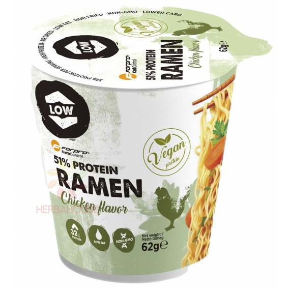 Obrázok pre Forpro CarbControl Proteinový ramen s vysokým obsahom bielkovín s kuracou príchuťou (62g)