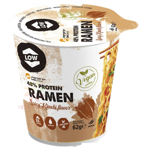 Obrázok pre Forpro CarbControl Proteinový ramen s vysokým obsahom bielkovín s kimchi príchuťou - stredne pikantné (62g)