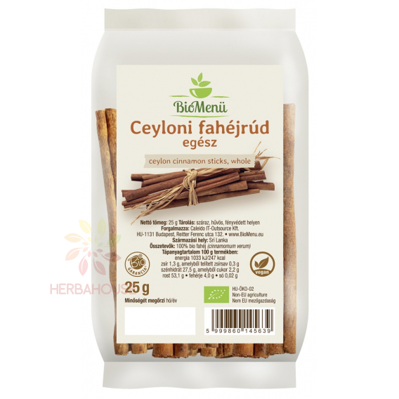 Obrázok pre BioMenü Bio cejlónska škorica celá (25g)