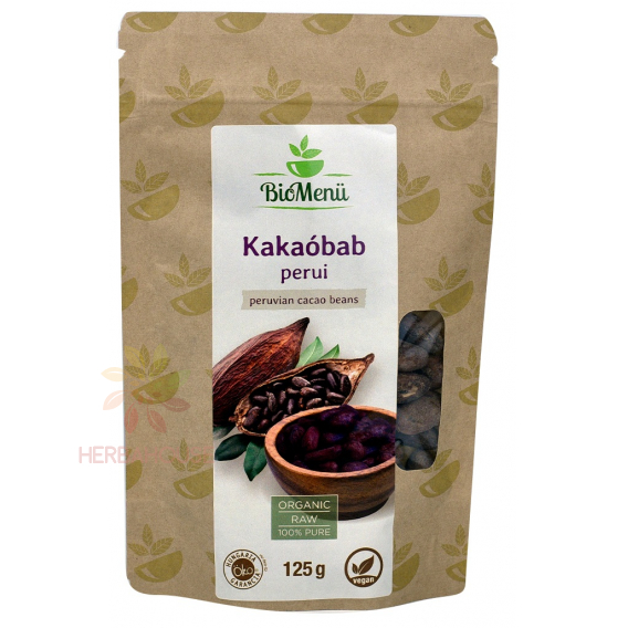 Obrázok pre BioMenü Bio RAW Peruánské kakaové bôby (125g)