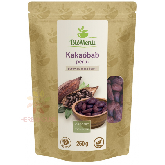 Obrázok pre BioMenü Bio Peruánské kakaové bôby (250g)
