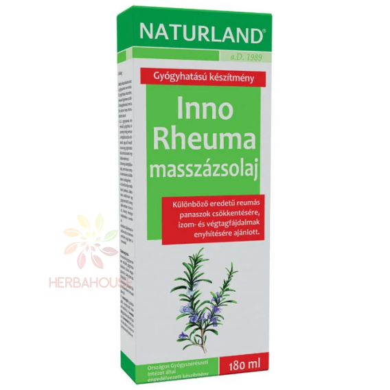 Obrázok pre Naturland Inno Rheuma Bylinný masážny olej na uvoľnenie svalov a kĺbov (180ml)