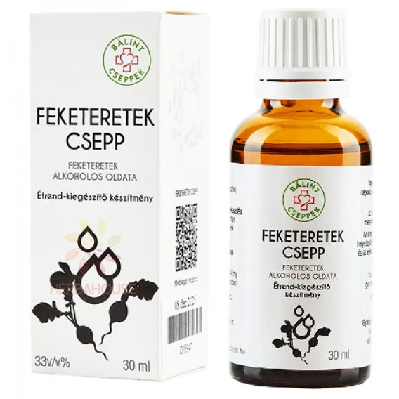 Obrázok pre Bálint cseppek Čierna reďkovka kvapky (30ml)