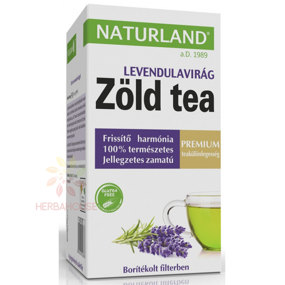 Obrázok pre Naturland Zelený čaj s levanduľou - porciovaný (20ks) 