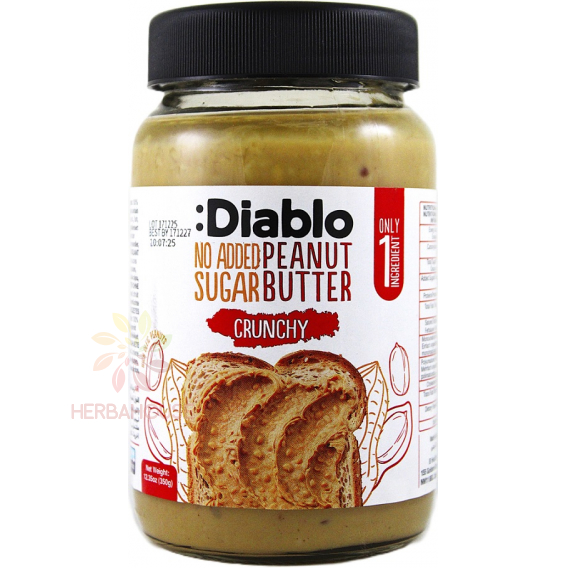 Obrázok pre Diablo Crunchy Arašidové maslo s kúskami arašidov (350g)