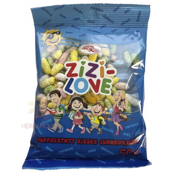 Obrázok pre Microse Zizi Love pufovaná ryža s ovocnou príchuťou (50g)