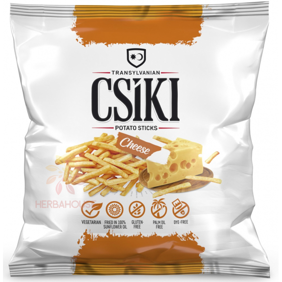 Obrázok pre Csíki Chips Bezlepkové zemiakové paličky so syrovou príchuťou (60g)