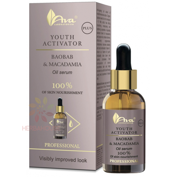 Obrázok pre Ava Youth Activator Vyživujúce pleťové sérum s baobabovým a makadamiovým olejom (30ml)