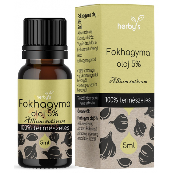 Obrázok pre Herbys Cesnakový prírodný esenciálny olej 5% (5ml)
