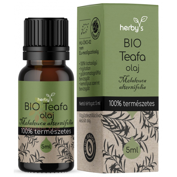 Obrázok pre Herbys Bio 100% prírodný esenciálny olej z austrálskeho čajovníka (Tea Tree) (5ml)