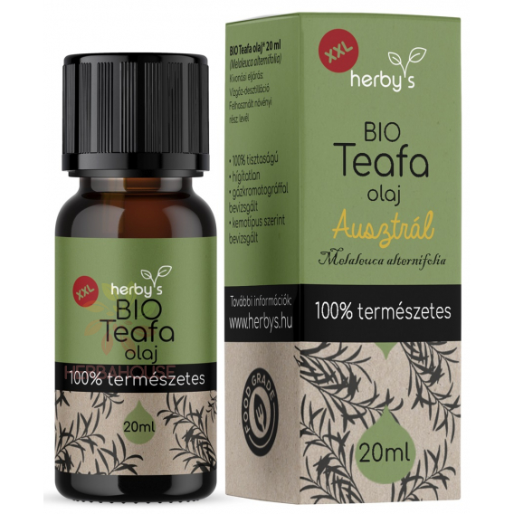 Obrázok pre Herbys Bio 100% prírodný esenciálny olej z austrálskeho čajovníka (Tea Tree) (20ml)