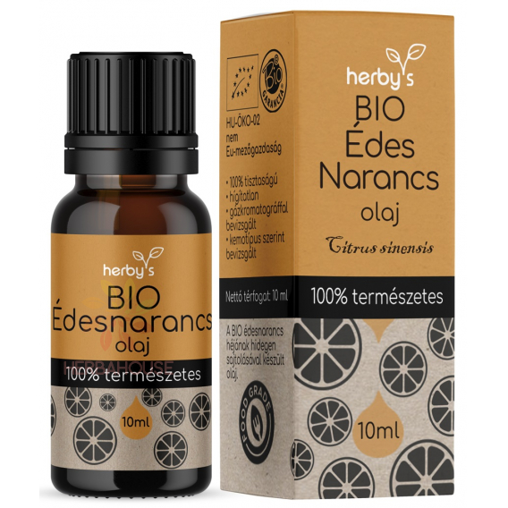 Obrázok pre Herbys 100% Bio prírodný esenciálny olej sladký pomaranč (10ml)