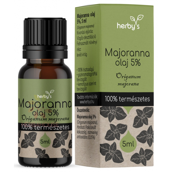 Obrázok pre Herbys Prírodný esenciálny olej majoránka 5% (5ml)