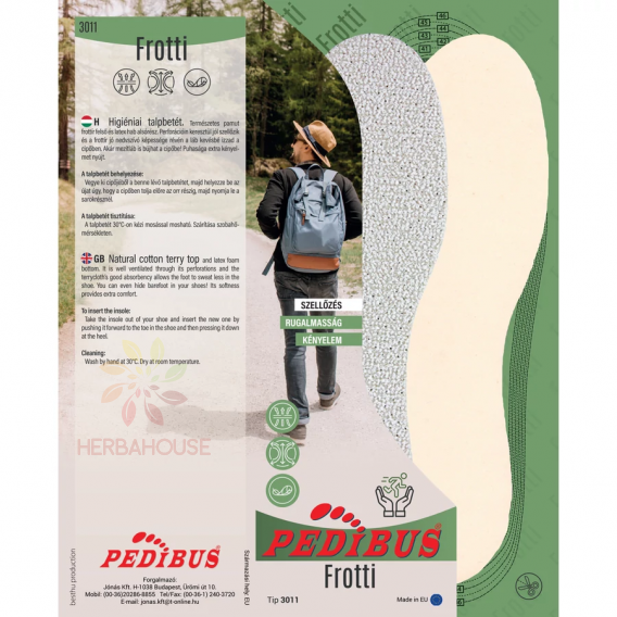 Obrázok pre Pedibus Priedušná froté vložka do obuvi – komfort a suchšie nohy počas celého dňa (1pár / č. 41-42)