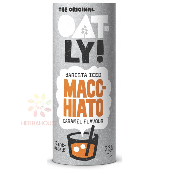 Obrázok pre Oatly Barista Iced Macchiato – rastlinná ovsená ľadová káva s Arabica kávou a karamelom (235ml)
