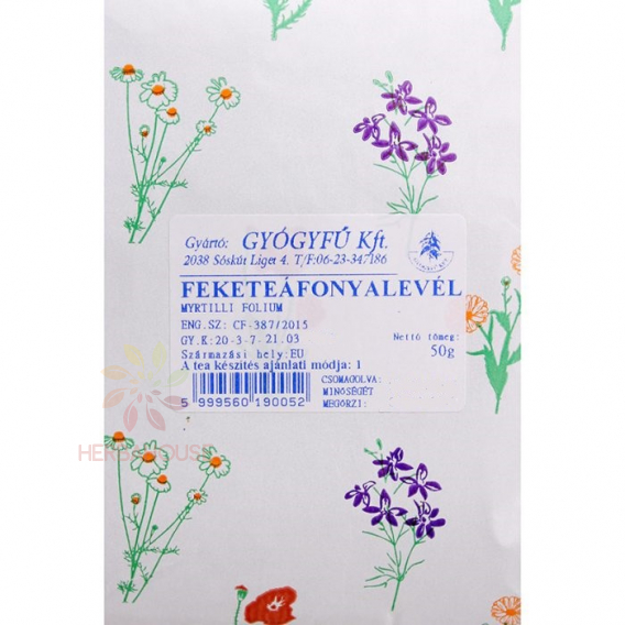 Obrázok pre Gyógyfű sypaný čaj Čučoriedkový list (50g)