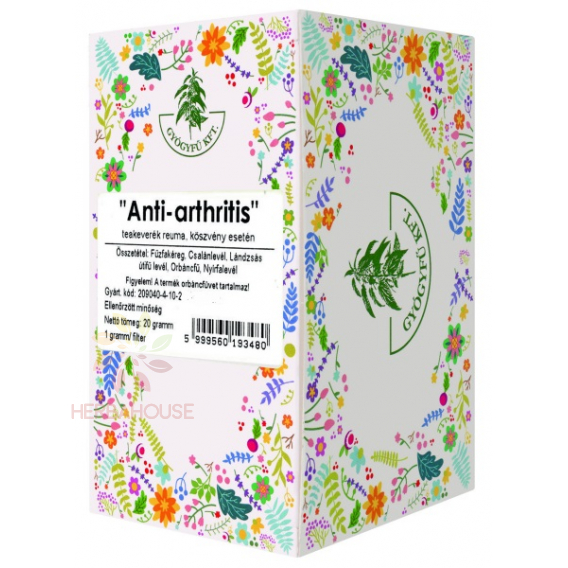 Obrázok pre Gyógyfű Anti-Arthritis porciovaný bylinný čaj na kĺby a pohybový aparát (20ks)