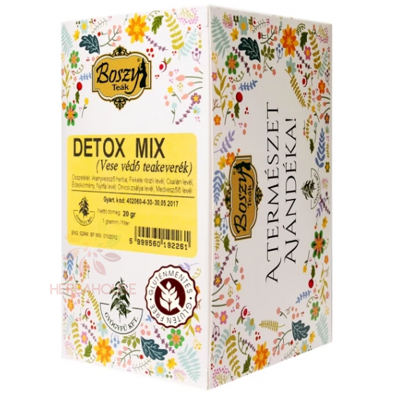 Obrázok pre Boszy čaj Detox Mix porciovaná bylinná čajová zmes na obličky a močové cesty (20ks)