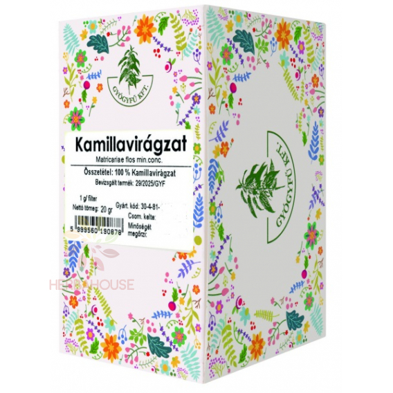 Obrázok pre Gyógyfű Porciovaný čaj Rumanček kamilkový kvet (20ks) 