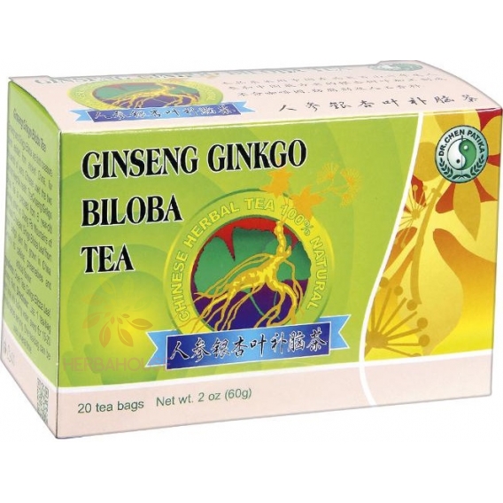 Obrázok pre Dr.Chen Čajová zmes Ginseng, Ginkgo a zelený čaj porciovaný (20ks)