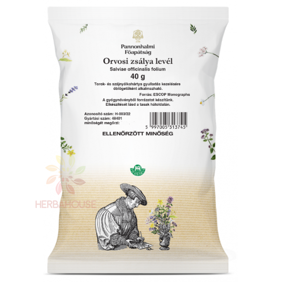 Obrázok pre Pannonhalmi čaj Šalvia lekárska list (40g)