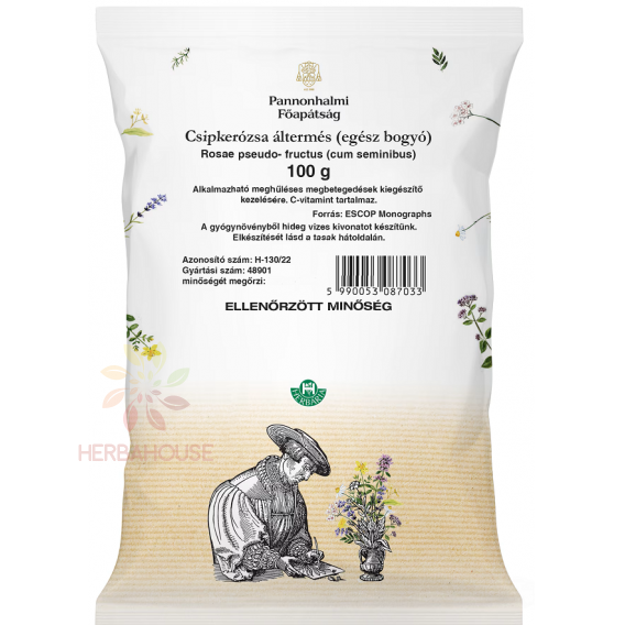 Obrázok pre Pannonhalmi Ruža šípová plod celý (100g) 