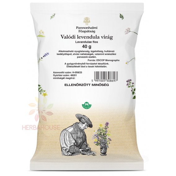 Obrázok pre Pannonhalmi čaj Levanduľa kvet (40g)