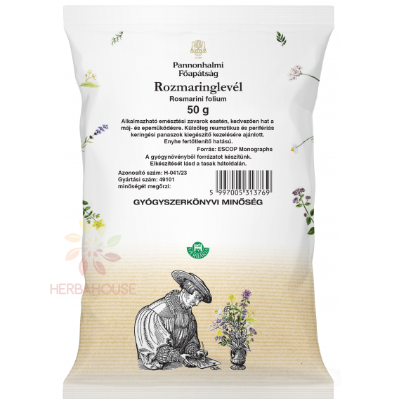 Obrázok pre Pannonhalmi sypaný čaj Rozmarín lekársky (50g)