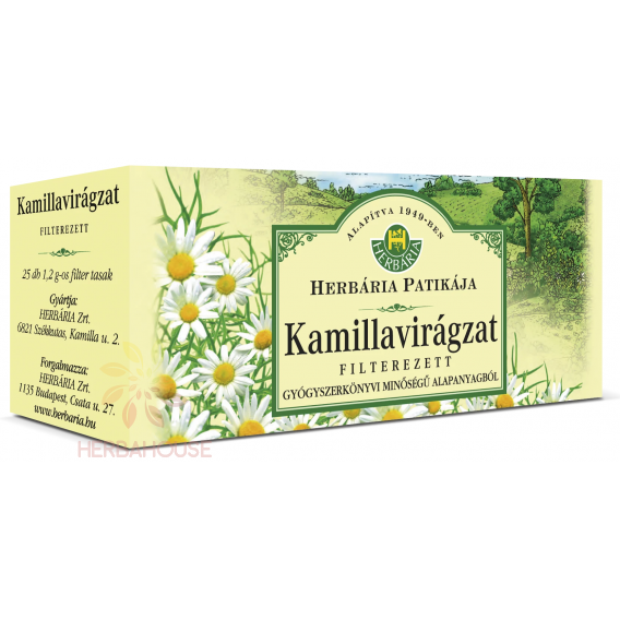 Obrázok pre Herbária porciovaný čaj Rumanček kamilkový kvet (25ks) 