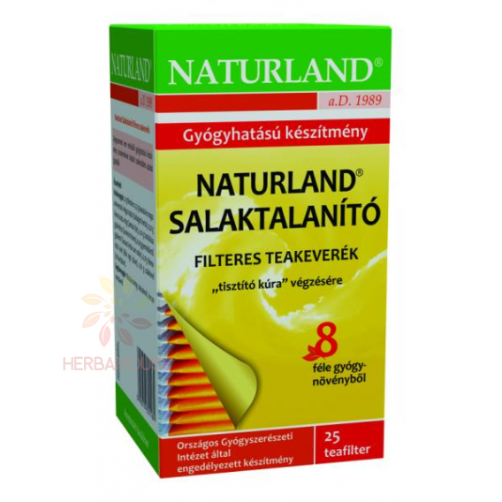 Obrázok pre Naturland Porciovaný detoxikačný bylinný čaj pre očistu organizmu a odvodnenie (25ks)