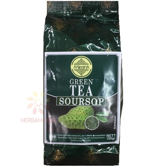 Obrázok pre Mlesna Soursop zelený čaj sypaný (100g) 