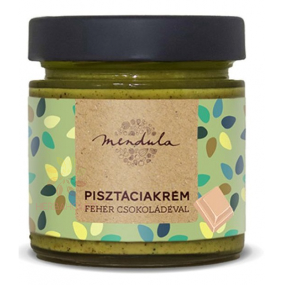 Obrázok pre Mendula Pistáciový krém s mandľami a bielou čokoládou (180g)