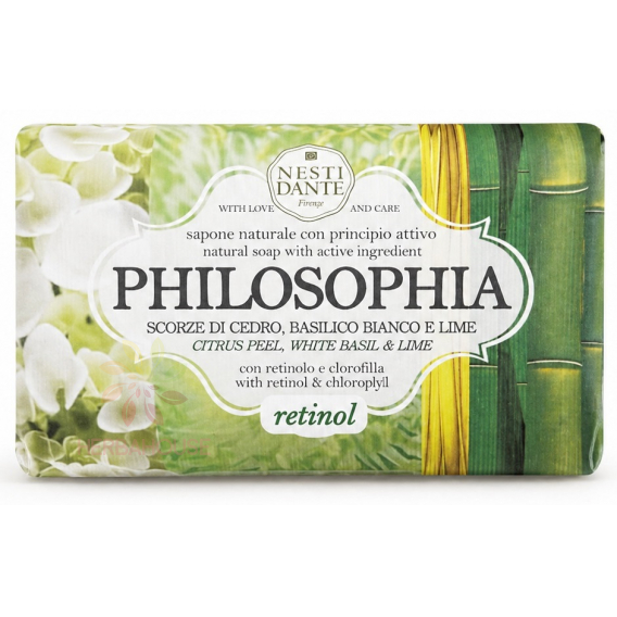 Obrázok pre Nesti Dante Philosophia Retinol tradičné talianske mydlo s retinolom, chlorofylom a vôňou citróna, bazalky a limetky (250g)