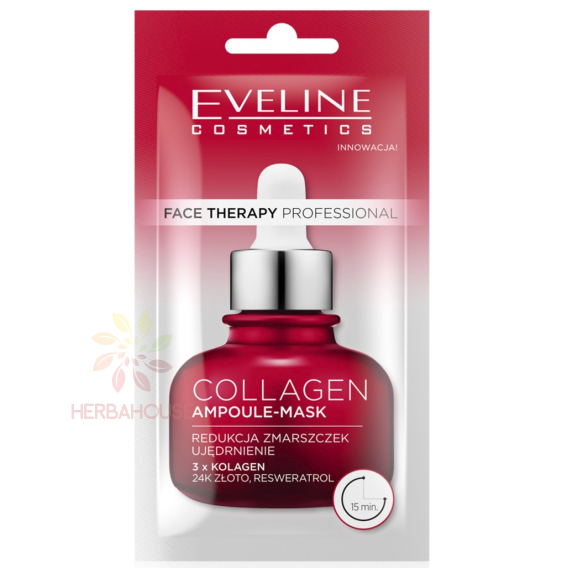 Obrázok pre Eveline Face Therapy Kolagénová hydratačná, spevňujúca pleťová ampulková maska (8ml)