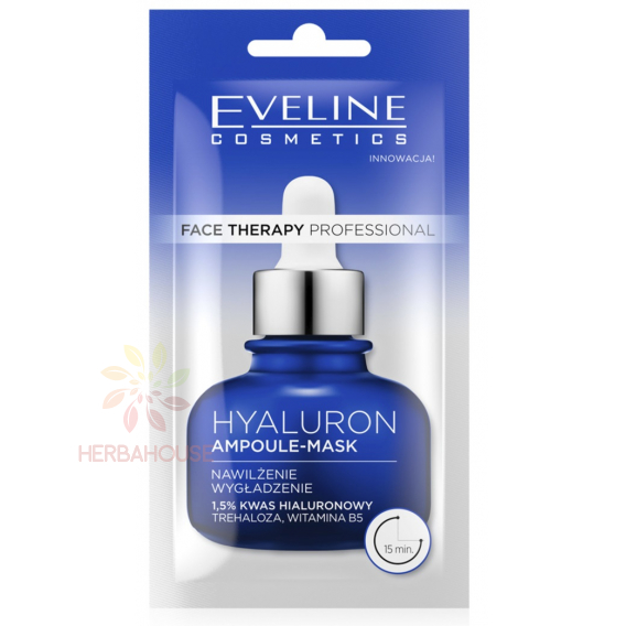 Obrázok pre Eveline Face Therapy Ampulková hydratačná, vyhladzujúca maska s 1,5 % kyselinou hyalurónovou (8ml)