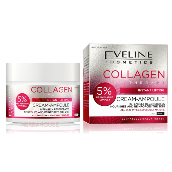 Obrázok pre Eveline Collagen Therapy kolagénový, spevňujúci denný a nočný pleťový krém (50ml)