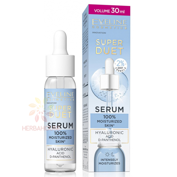 Obrázok pre Eveline Super Duet Hydratačné pleťové sérum s kyselinou hyalurónovou a D-panthenolom (30ml)