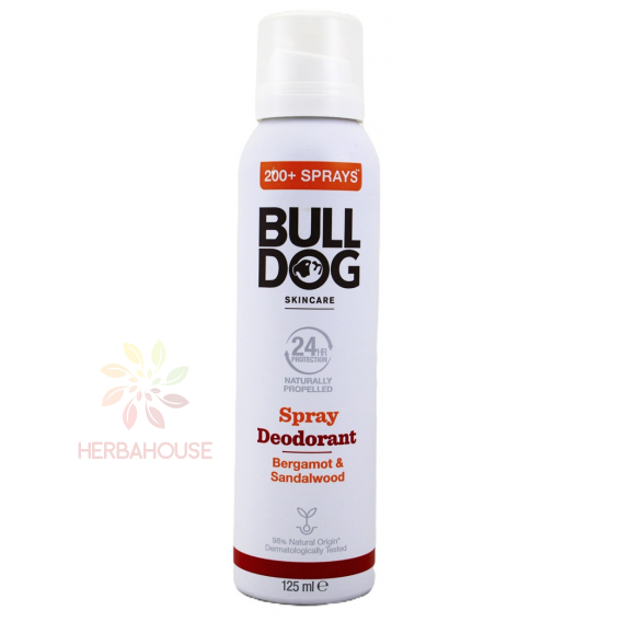 Obrázok pre BullDog Bergamot & Sandalwood pánsky deodorant v spreji (125ml)