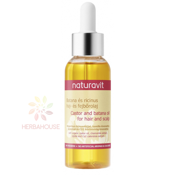 Obrázok pre Naturavit Batana & Ricínový olej na vlasy a pokožku hlavy – vlasová olejová kúra (100ml)