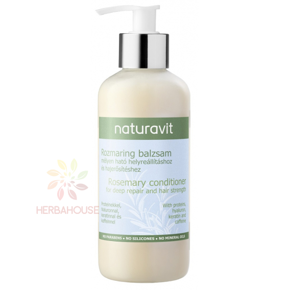 Obrázok pre Naturavit Rozmarínový balzam na vlasy s keratínom a kyselinou hyalurónovou (300ml)